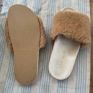 Jenni Kayne size 37 Women's Tan Shearling Slides